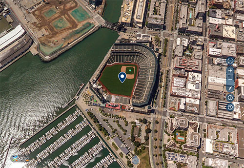 Interactive Aerial Tour: Oracle Park - AerialSphere